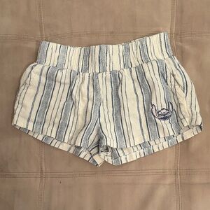 Kid’s Disney Lilo and Stitch Blue and White Striped Shorts Size S